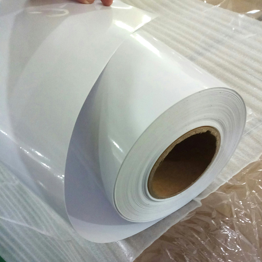 Transparent Self Adhesive Vinyl Film Non - Permanent Digital Print With Glossy Surface